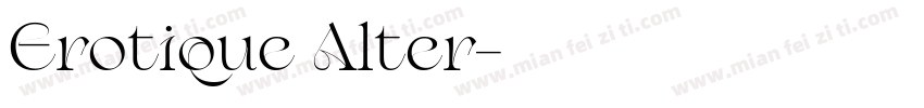 Erotique Alter字体转换